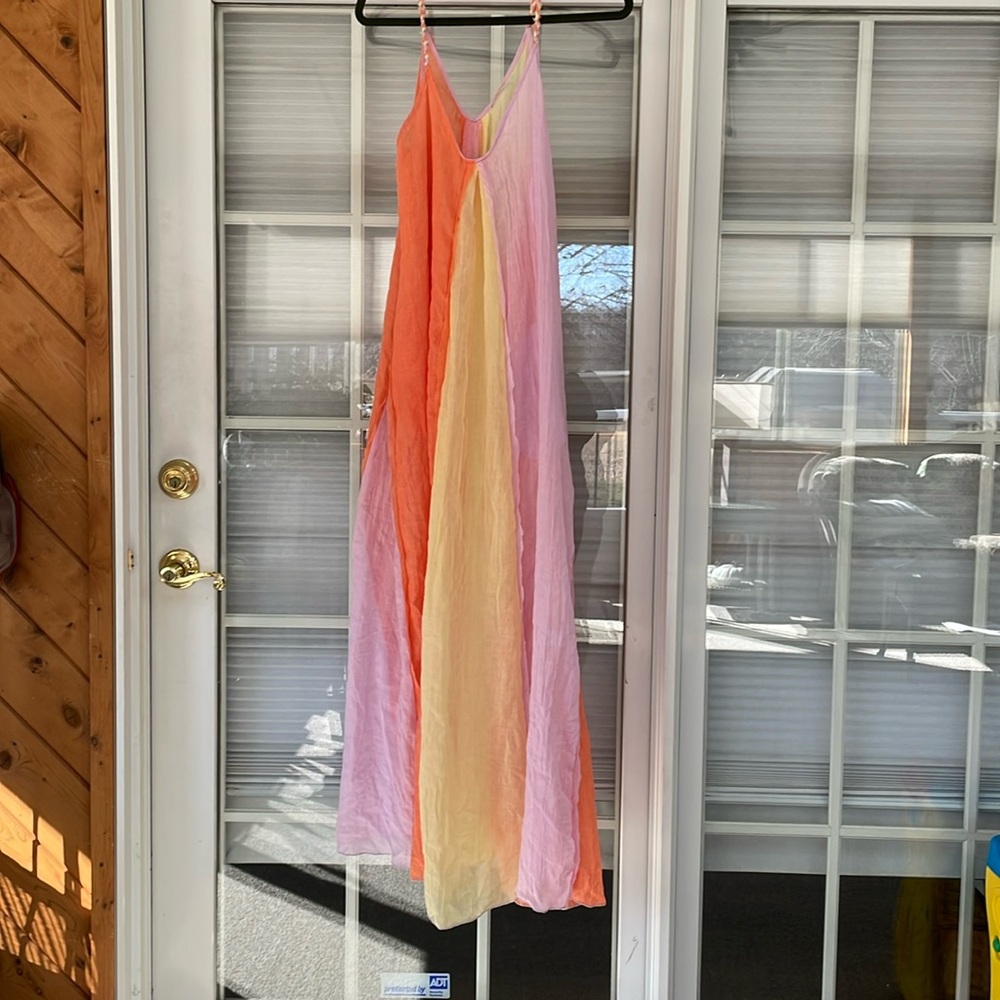 Beautiful  Gauze like swim coverup. Size L.